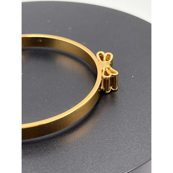 Kate Spade New York Moon River Take a Bow Gold Plated Bangle New - Picture 5 of 7